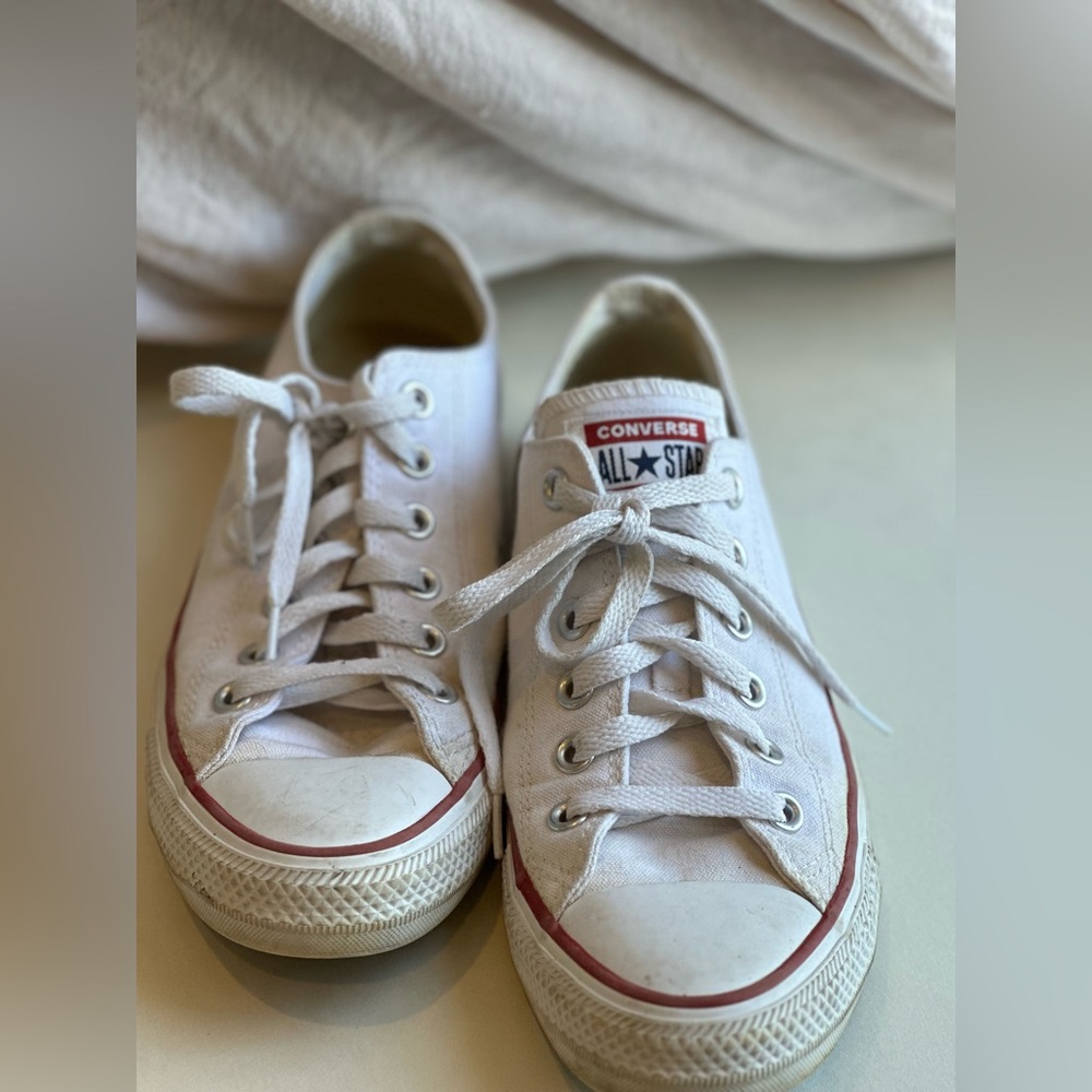 Converse All Star White Canvas Shoes